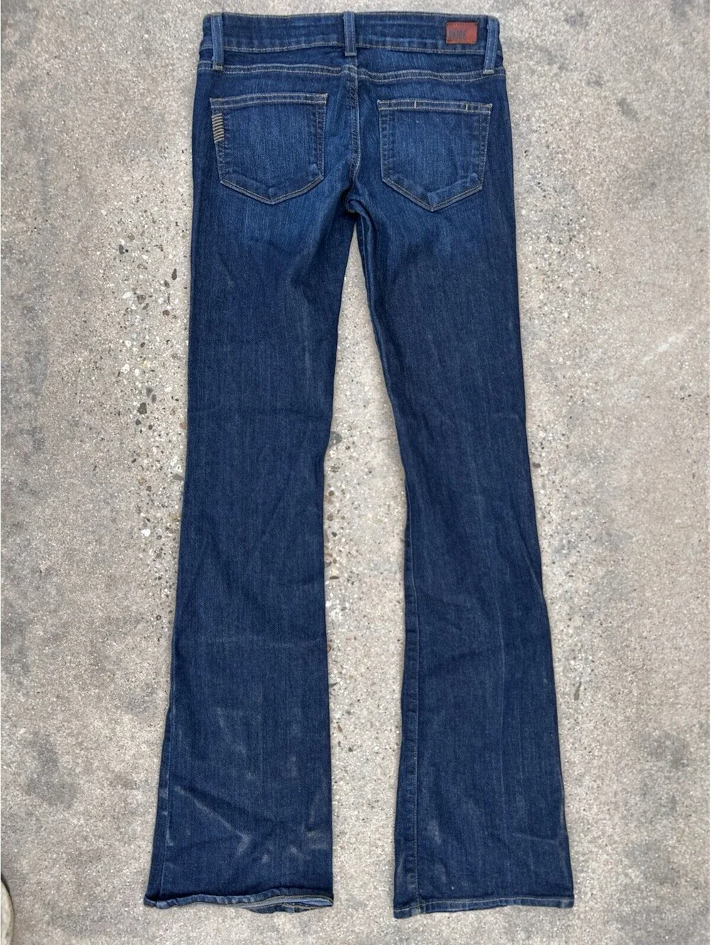 Paige Skyline Made in USA Bootcut Stretch Denim Jeans Womens 25W x 32.5L Rise 7